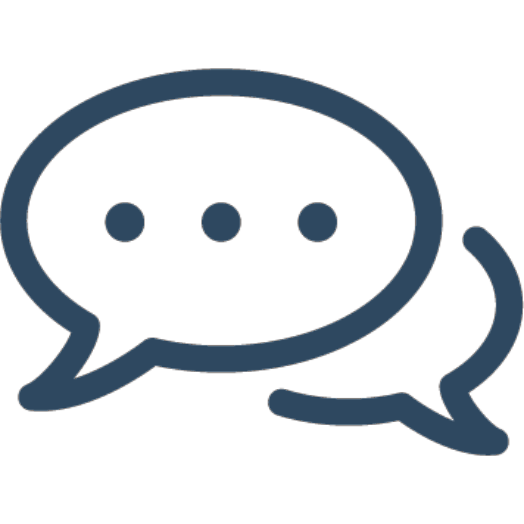 Icon graphic of speech bubbles